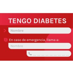 Tarjeta Tengo Diabetes FDJ