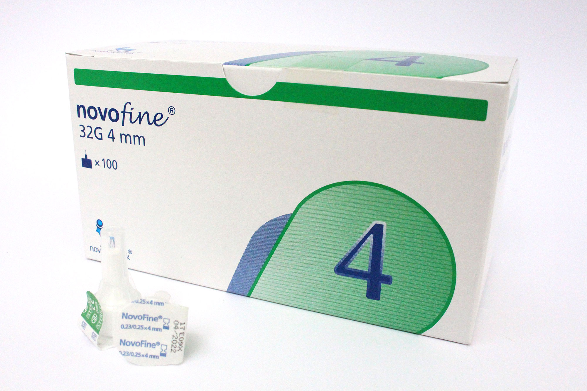 Agujas para pluma de insulina 32G x 4mm C/100 unidades Verifine