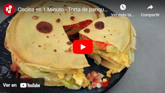 Cocina en 1 Minuto – Torta de panqueque salada