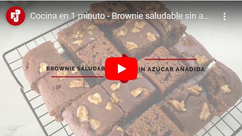 COCINA EN 1 MINUTO – BROWNIE SALUDABLE