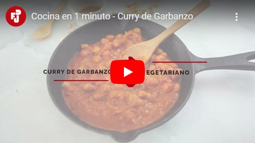 COCINA EN 1 MINUTO – CURRY DE GARBANZO VEGETARIANO