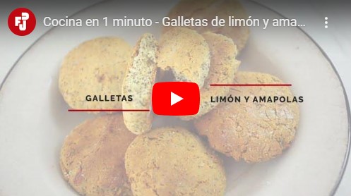 COCINA EN 1 MINUTO – GALLETAS DE LIMÓN Y AMAPOLAS