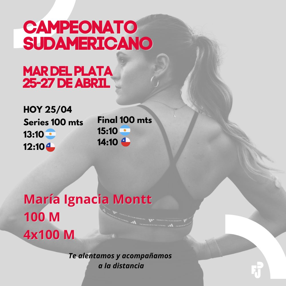 María Ignacia Montt, Campeonato Sudamericano 2025, Mar del Plata 25 – 27 Abril.